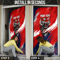Personalized Taegeuk Warriors Korean Tiger Football Door Cover South Korean Tiger Soccer Ball Flag