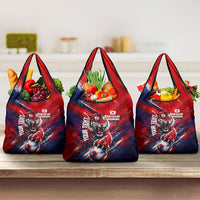 Personalized Taegeuk Warriors Korean Tiger Football Grocery Bag South Korean Tiger Soccer Ball Flag