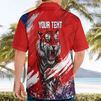 Personalized Taegeuk Warriors Korean Tiger Football Hawaiian Shirt South Korean Tiger Soccer Ball Flag
