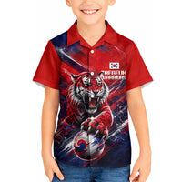 Personalized Taegeuk Warriors Korean Tiger Football Hawaiian Shirt South Korean Tiger Soccer Ball Flag