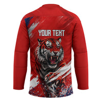 Personalized Taegeuk Warriors Korean Tiger Football Hockey Jersey South Korean Tiger Soccer Ball Flag