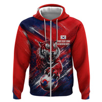 Personalized Taegeuk Warriors Korean Tiger Football Hoodie South Korean Tiger Soccer Ball Flag