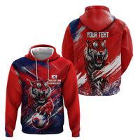 Personalized Taegeuk Warriors Korean Tiger Football Hoodie South Korean Tiger Soccer Ball Flag