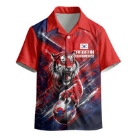 Personalized Taegeuk Warriors Korean Tiger Football Kid Hawaiian Shirt South Korean Tiger Soccer Ball Flag
