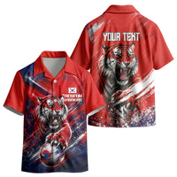 Personalized Taegeuk Warriors Korean Tiger Football Kid Hawaiian Shirt South Korean Tiger Soccer Ball Flag
