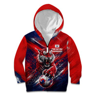 Personalized Taegeuk Warriors Korean Tiger Football Kid Hoodie South Korean Tiger Soccer Ball Flag