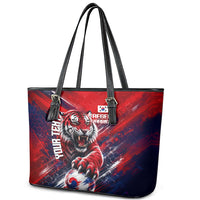 Personalized Taegeuk Warriors Korean Tiger Football Leather Tote Bag South Korean Tiger Soccer Ball Flag