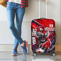 Personalized Taegeuk Warriors Korean Tiger Football Luggage Cover South Korean Tiger Soccer Ball Flag