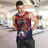 Personalized Taegeuk Warriors Korean Tiger Football Men Tank Top South Korean Tiger Soccer Ball Flag