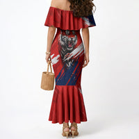 Personalized Taegeuk Warriors Korean Tiger Football Mermaid Dress South Korean Tiger Soccer Ball Flag