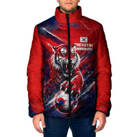 Personalized Taegeuk Warriors Korean Tiger Football Padded Jacket South Korean Tiger Soccer Ball Flag