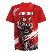 Personalized Taegeuk Warriors Korean Tiger Football Rugby Jersey South Korean Tiger Soccer Ball Flag