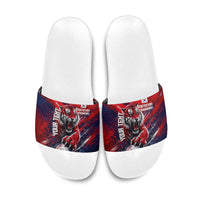 Personalized Taegeuk Warriors Korean Tiger Football Slide Sandals South Korean Tiger Soccer Ball Flag