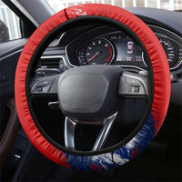 Taegeuk Warriors Korean Tiger Football Steering Wheel Cover South Korean Tiger Soccer Ball Flag