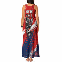 Personalized Taegeuk Warriors Korean Tiger Football Tank Maxi Dress South Korean Tiger Soccer Ball Flag