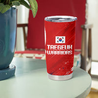 Personalized Taegeuk Warriors Korean Tiger Football Tumbler Cup South Korean Tiger Soccer Ball Flag