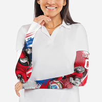 Personalized South Korea White Tiger Soccer Arm Sleeves Fierce Football Mascot Korean Flag