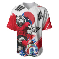Personalized South Korea White Tiger Soccer Baseball Jersey Fierce Football Mascot Korean Flag