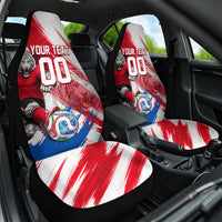 Personalized South Korea White Tiger Soccer Car Seat Cover Fierce Football Mascot Korean Flag
