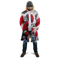 Personalized South Korea White Tiger Soccer Cloak Fierce Football Mascot Korean Flag