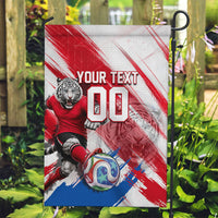 Personalized South Korea White Tiger Soccer Garden Flag Fierce Football Mascot Korean Flag