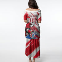 Personalized South Korea White Tiger Soccer Puletasi Fierce Football Mascot Korean Flag