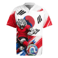 Personalized South Korea White Tiger Soccer Rugby Jersey Fierce Football Mascot Korean Flag