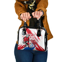 Personalized South Korea White Tiger Soccer Shoulder Handbag Fierce Football Mascot Korean Flag