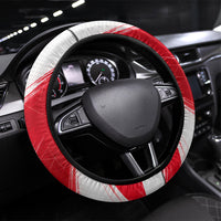 South Korea White Tiger Soccer Steering Wheel Cover Fierce Football Mascot Korean Flag