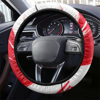 South Korea White Tiger Soccer Steering Wheel Cover Fierce Football Mascot Korean Flag