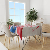 Personalized South Korea White Tiger Soccer Tablecloth Fierce Football Mascot Korean Flag