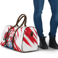 Personalized South Korea White Tiger Soccer Travel Bag Fierce Football Mascot Korean Flag