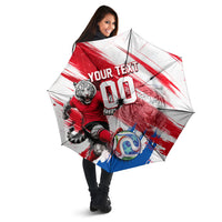 Personalized South Korea White Tiger Soccer Umbrella Fierce Football Mascot Korean Flag