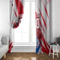 Personalized South Korea White Tiger Soccer Window Curtain Fierce Football Mascot Korean Flag