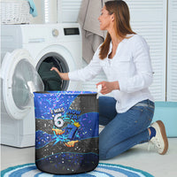 7th Birthday Boys Laundry Basket I was 6 Now Im 7 Gaming And Tech Theme