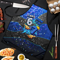 7th Birthday Boys Apron I was 6 Now Im 7 Gaming And Tech Theme