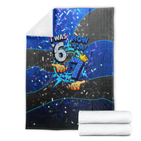 7th Birthday Boys Blanket I was 6 Now Im 7 Gaming And Tech Theme