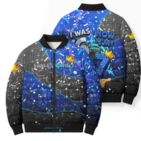7th Birthday Boys Bomber Puffer Jacket I was 6 Now Im 7 Gaming And Tech Theme