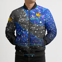 7th Birthday Boys Bomber Puffer Jacket I was 6 Now Im 7 Gaming And Tech Theme
