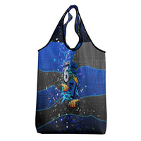 7th Birthday Boys Grocery Bag I was 6 Now Im 7 Gaming And Tech Theme