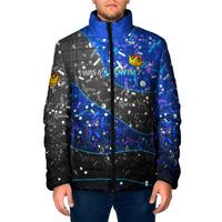 7th Birthday Boys Padded Jacket I was 6 Now Im 7 Gaming And Tech Theme