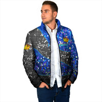 7th Birthday Boys Padded Jacket I was 6 Now Im 7 Gaming And Tech Theme