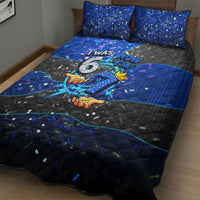 7th Birthday Boys Quilt Bed Set I was 6 Now Im 7 Gaming And Tech Theme