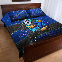 7th Birthday Boys Quilt Bed Set I was 6 Now Im 7 Gaming And Tech Theme