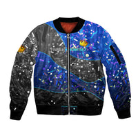 7th Birthday Boys Sleeve Zip Bomber Jacket I was 6 Now Im 7 Gaming And Tech Theme