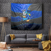7th Birthday Boys Tapestry I was 6 Now Im 7 Gaming And Tech Theme