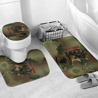 761st Tank Battalion Black Panthers Bathroom Set Come Out Fighting Military - Camouflage Halftone
