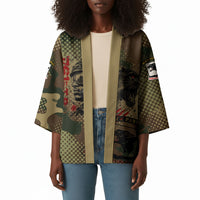 761st Tank Battalion Black Panthers Kimono Come Out Fighting Military - Camouflage Halftone