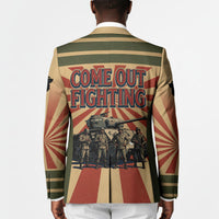 Black Panthers 761st Tank Battalion Blazer Come Out Fighting Retro Military
