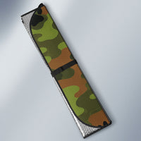 761st Tank Battalion African American Auto Sun Shade Black Panthers Cartoon Mascot - Military History Camouflage Paw